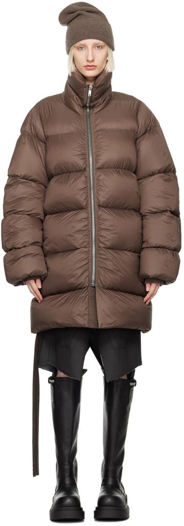 Shop Brown Turtle Down Coat on Sale at BeyondStyle – Get 70% Off