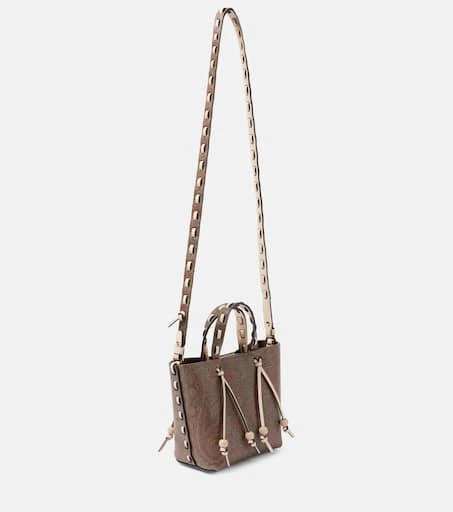 ETRO Essential Small coated canvas shoulder bag 4
