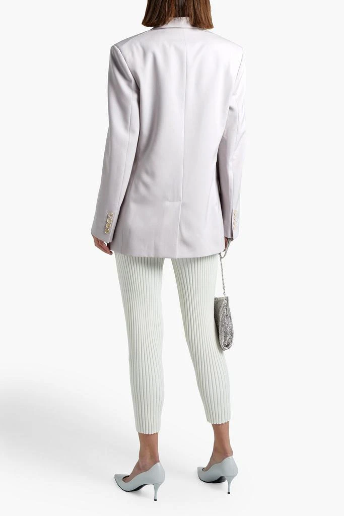 Stella McCartney Aya satin-trimmed wool-twill blazer 3
