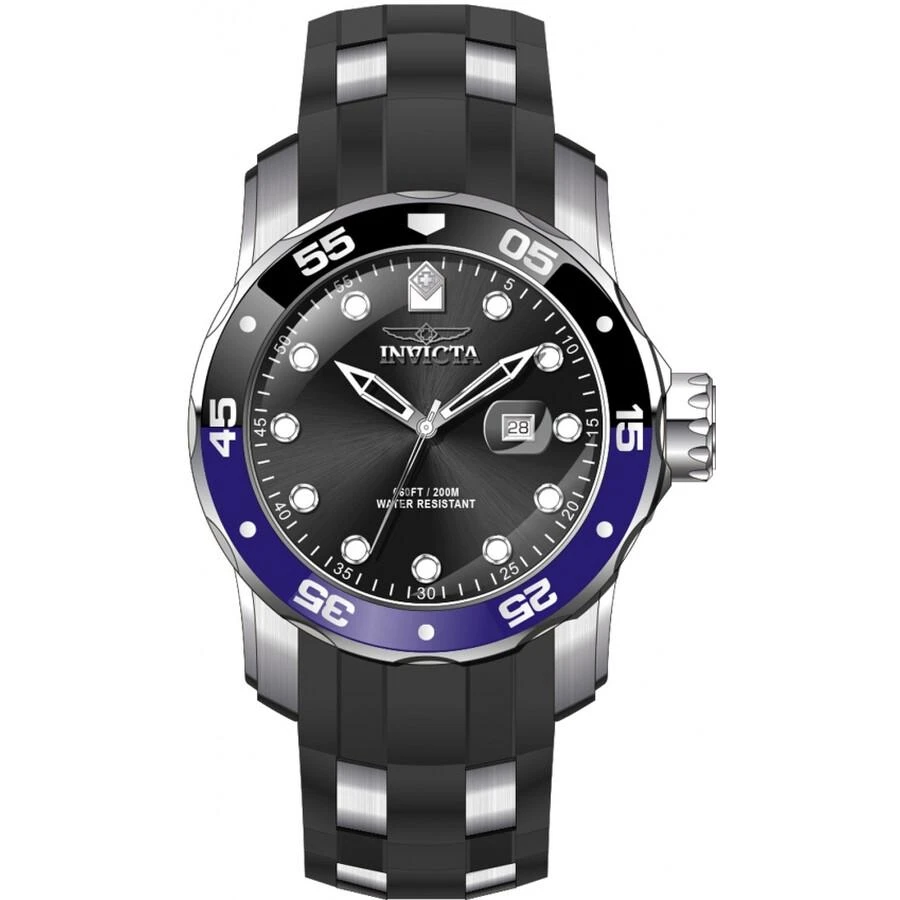 Invicta Pro Diver Black Dial Batman Bezel Men's Watch 39106 2