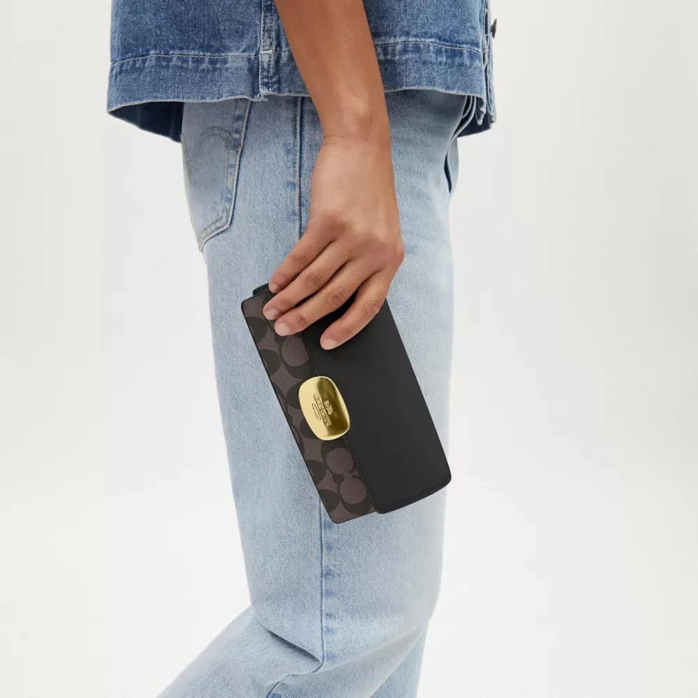 Coach Eliza Small Flap Crossbody In Signature Canvas 3