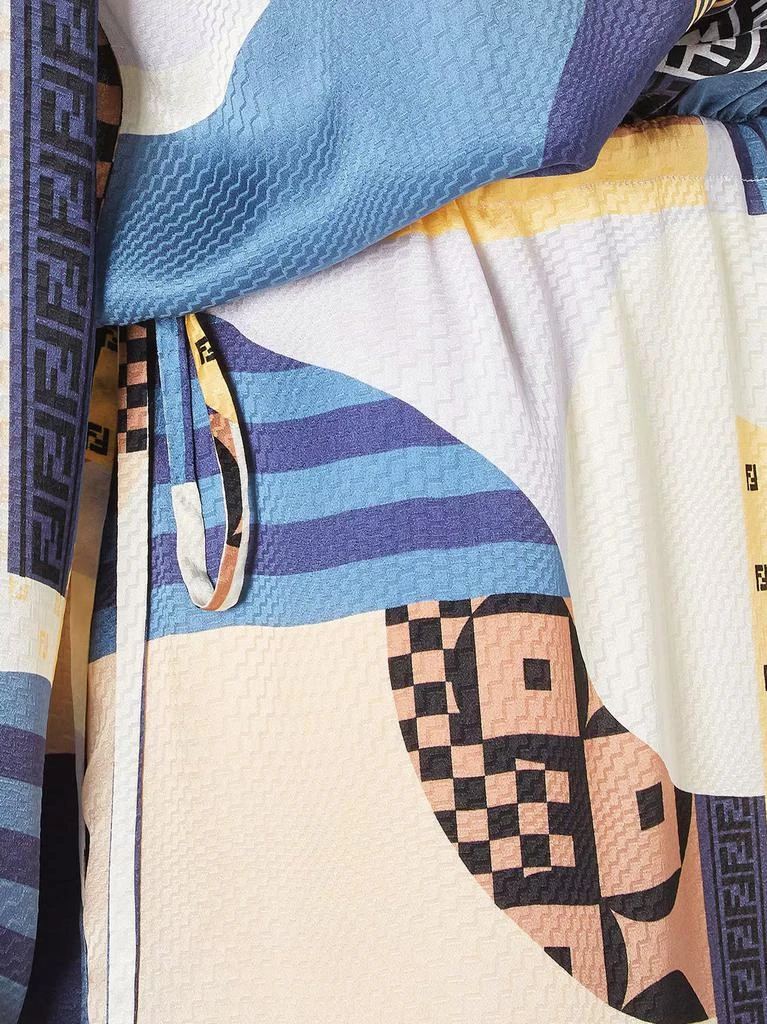 Fendi Patchwork silk dress 5