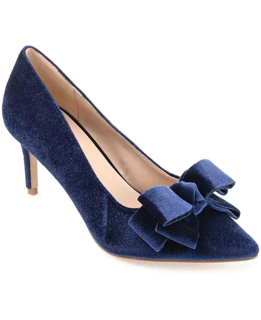 Journee Collection Women's Crystol Velvet Pumps 31