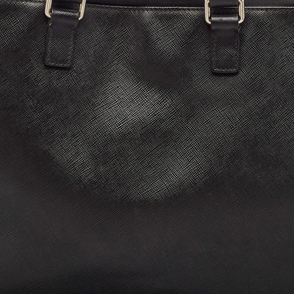 Prada Prada Black Saffiano Leather Briefcase Laptop Bag 5