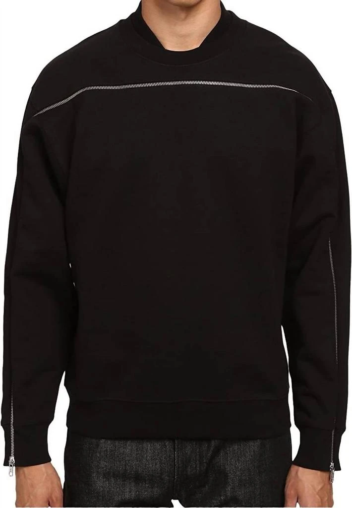 Mcq Alexander Mcqueen Men Single Zip Sweatshirt In Black 1