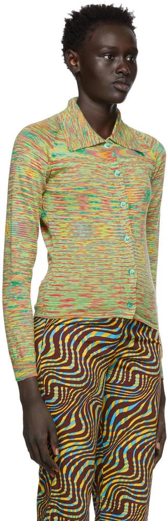 Gimaguas SSENSE Exclusive Green & Red Agatha Cardigan 2