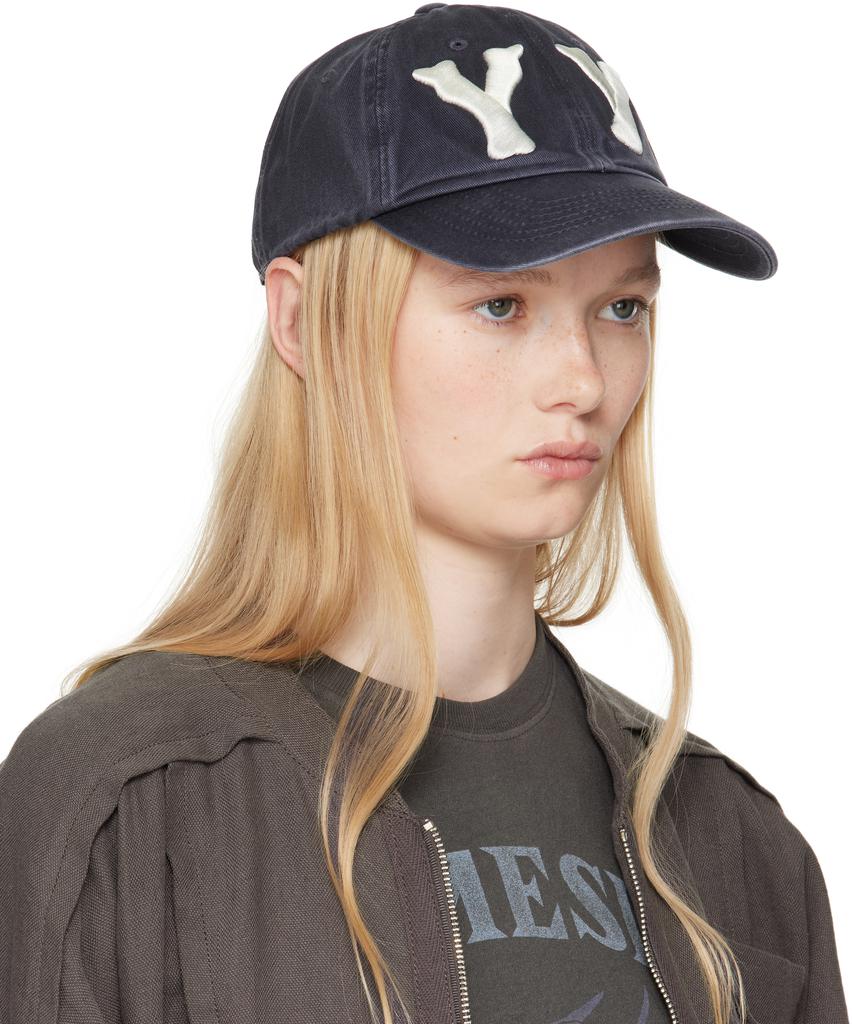 ハット [OPEN YY] YY HEART BONE BALL CAP NAVY OPEN YY Navy 'Yy' Heart Bone Ball Cap - Hats - BeyondStyle