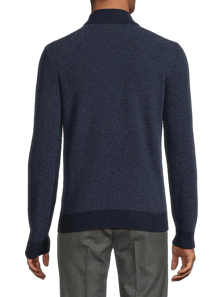 Ralph Lauren Cashmere Birdseye Half-Zip Sweater 5