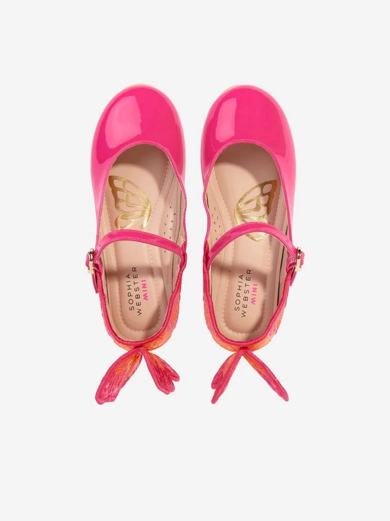 Sophia Webster Sophia Webster Girls Leather Chiara Emboidery Shoes in Pink 4