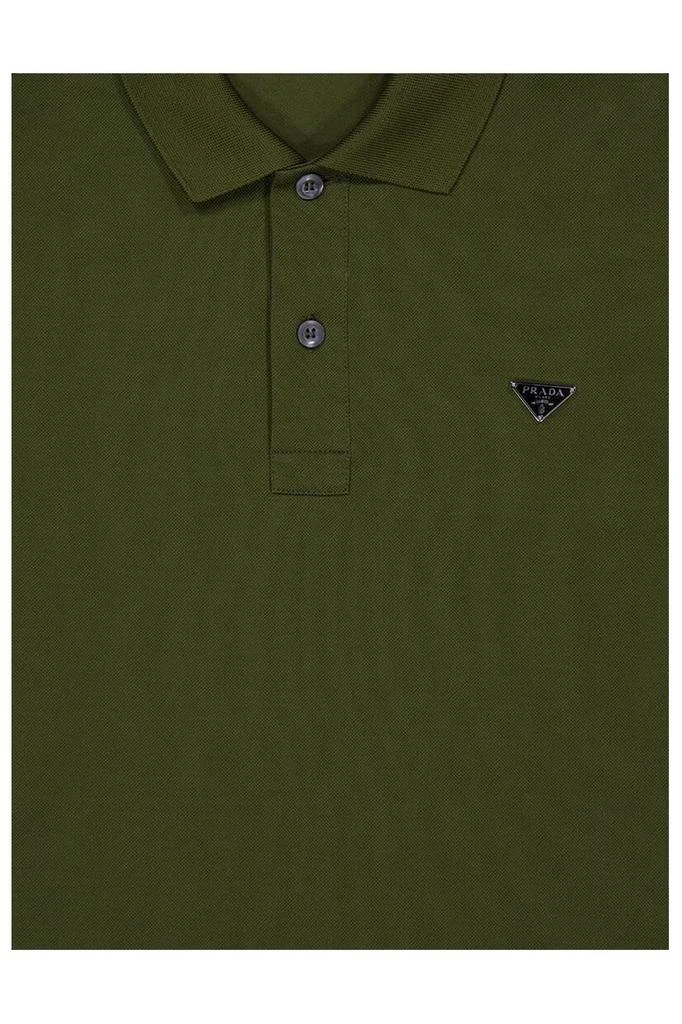 Prada Prada Triangle-Logo Short-Sleeved Polo Shirt 3