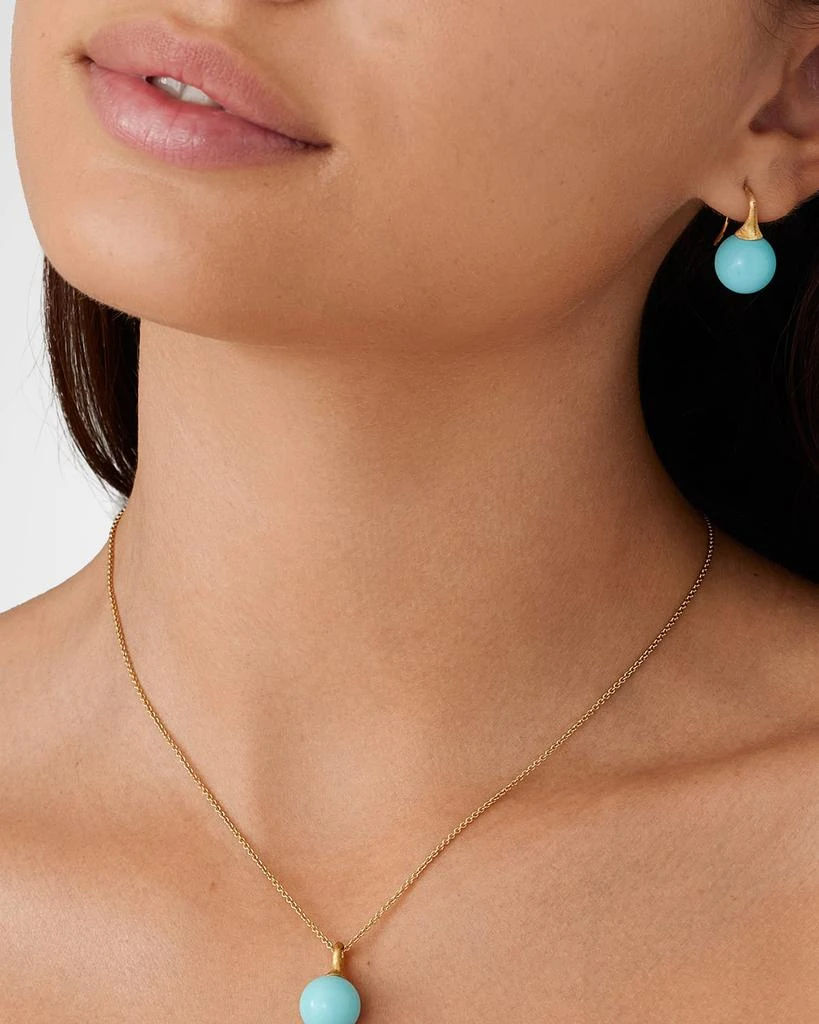Marco Bicego 18K Gold Turquoise Earrings 2