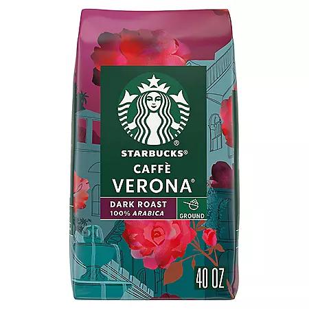 Starbucks Starbucks Caffe Verona Ground Coffee, Dark Roast, 40 oz.