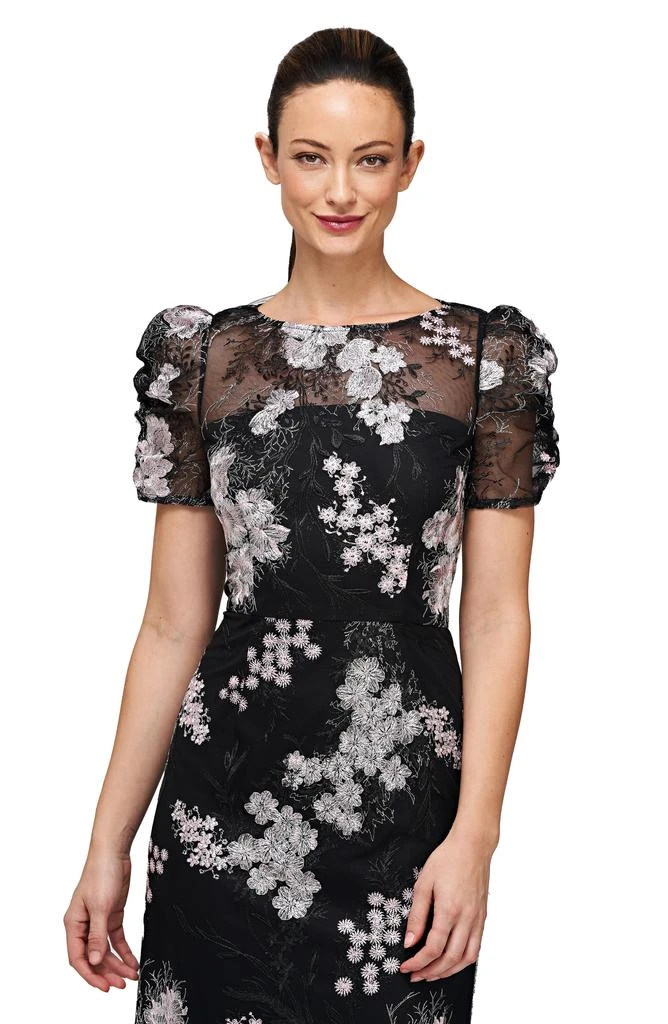 JS Collections Hope Floral Embroidered Cocktail Dress 6