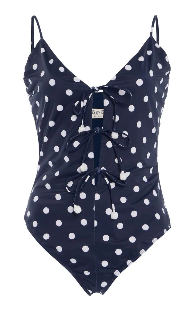 Sea Sea - Pauline Polka-Dot One-Piece Swimsuit - Navy - XS - Moda Operandi 1
