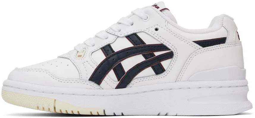 Asics White & Navy EX89 Sneakers 3