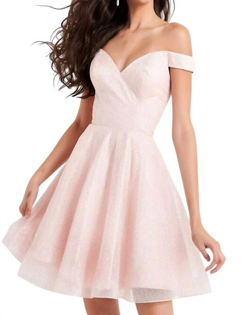 JVN Jvn - Off The Shoulder Glitter Prom Dress 2