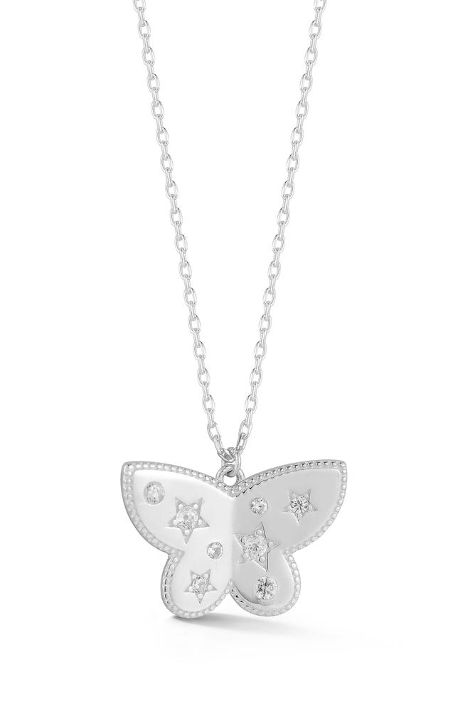 Sphera Milano Cubic Zirconia Butterfly Pendant Necklace