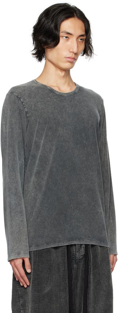 UMA WANG Gray Tommy Long Sleeve T-Shirt