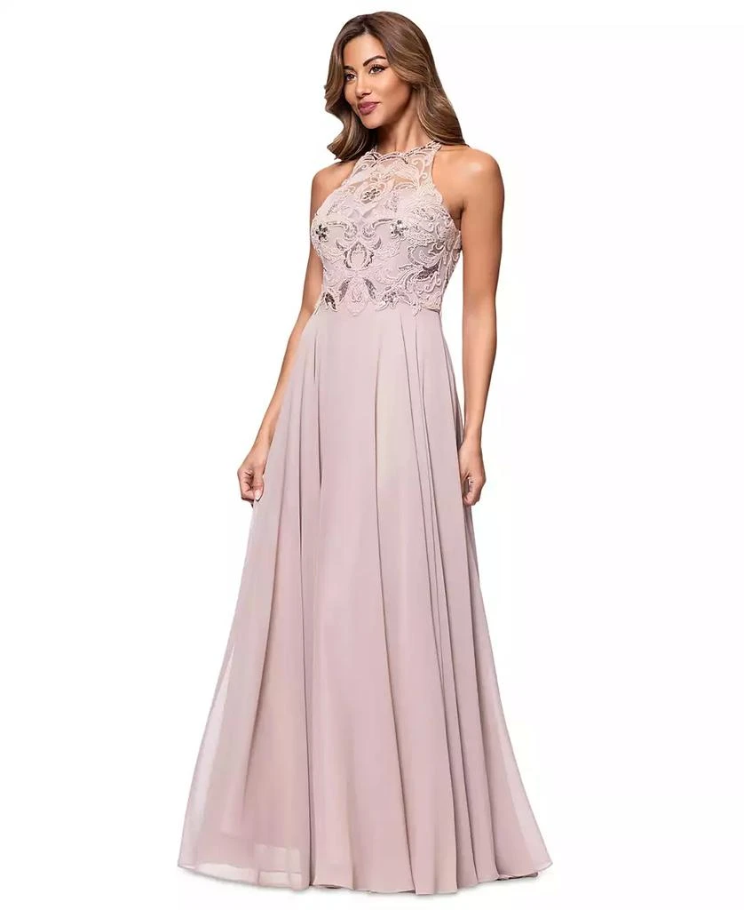 XSCAPE Petite Beaded Sleeveless High-Neck Gown 2