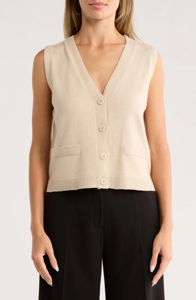 Max Studio V-Neck Sweater Vest 1