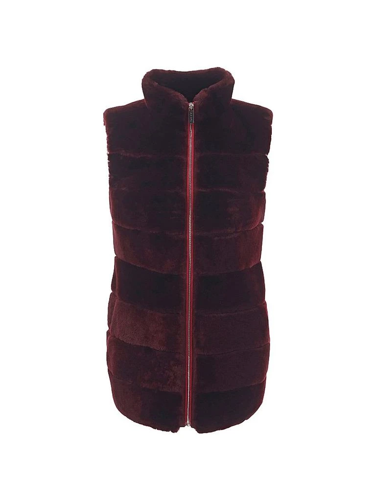 Gorski Shearling Lamb Vest With Quilted Back 1