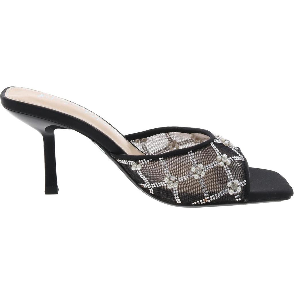 Betsey Johnson Womens Embellished Mesh Mules