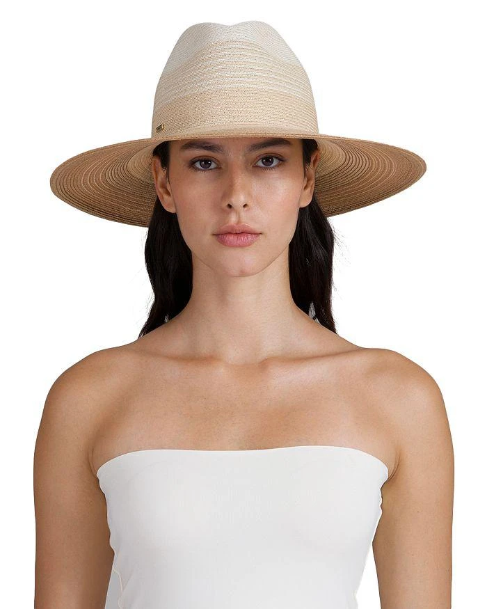 Eugenia Kim Arabella (OS) Natural Eugenia Kim Arabella Open-Crown Straw Beach Hat | Neiman Marcus main image 3