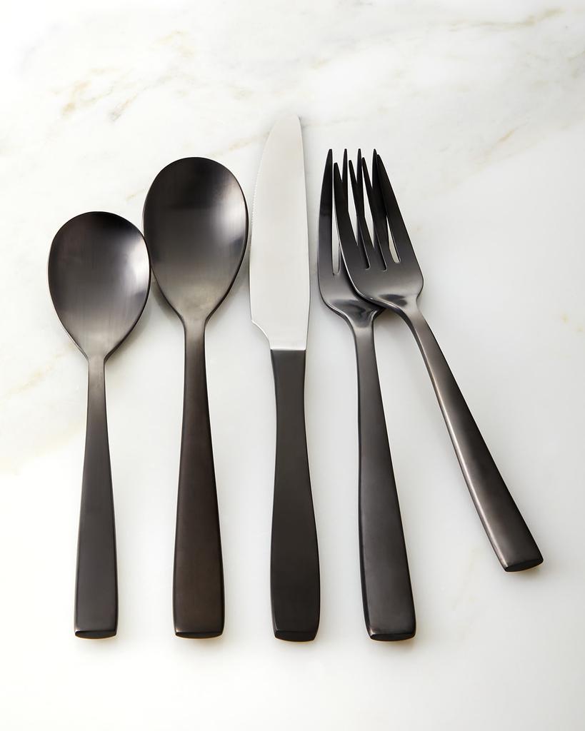 Mikasa 20-Piece Delano Gunmetal Flatware Service