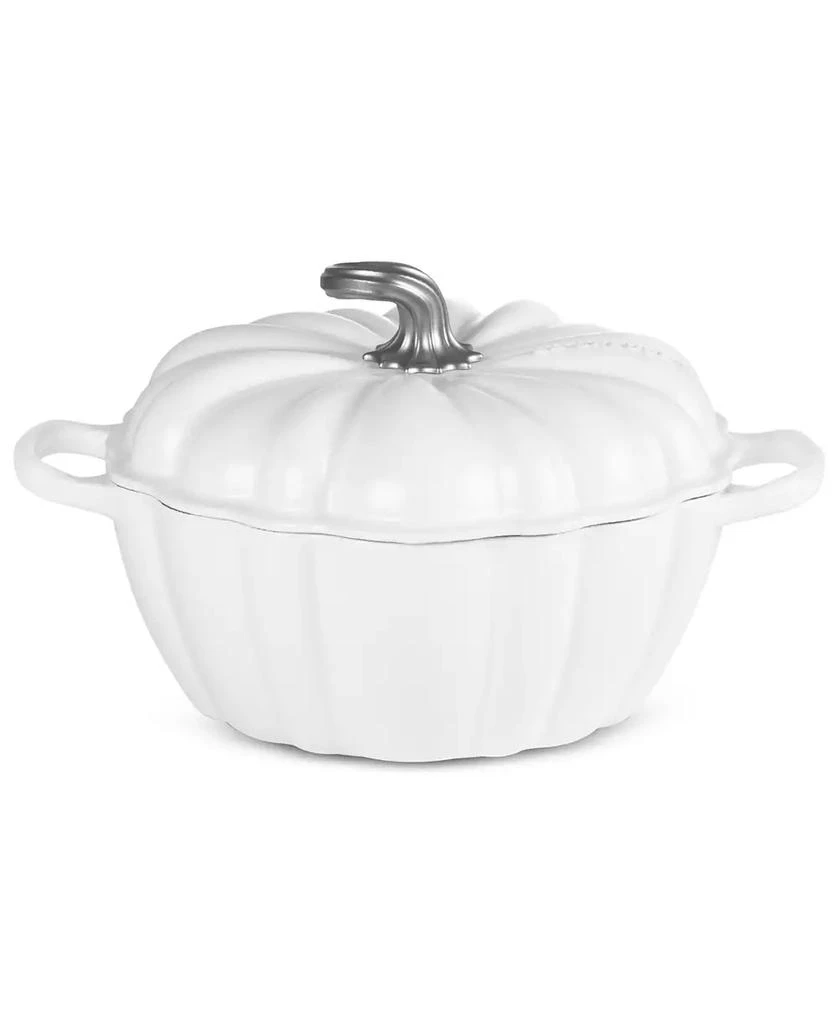 Le Creuset Enameled Cast Iron Signature 4 Qt. Pumpkin Dutch Oven with Lid 2