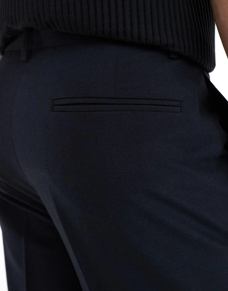 ASOS ASOS DESIGN smart tapered fit trousers in navy 3