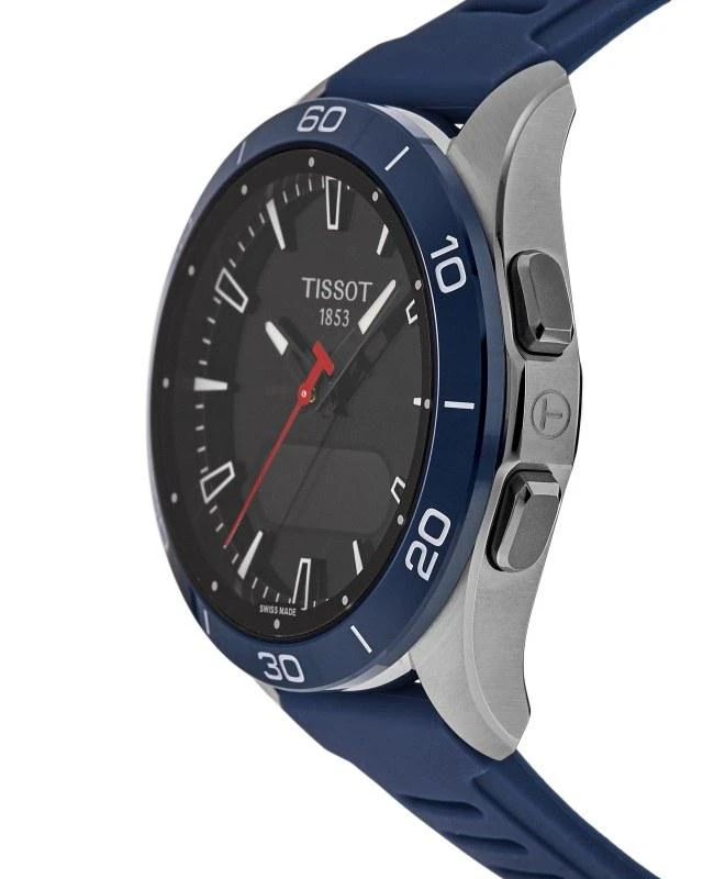 Tissot Tissot T-Touch Connect Solar Sport GMT Digital Dial Titanium Blue Silicone Strap Men's Watch T153.420.47.051.01 3