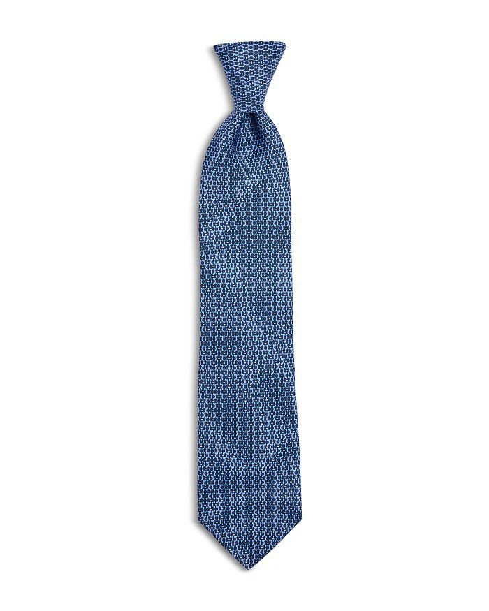 Salvatore Ferragamo Silk Classic Gancini Link Tie 2