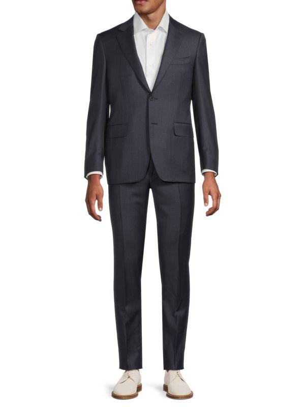 Canali Solid Cupro Suit