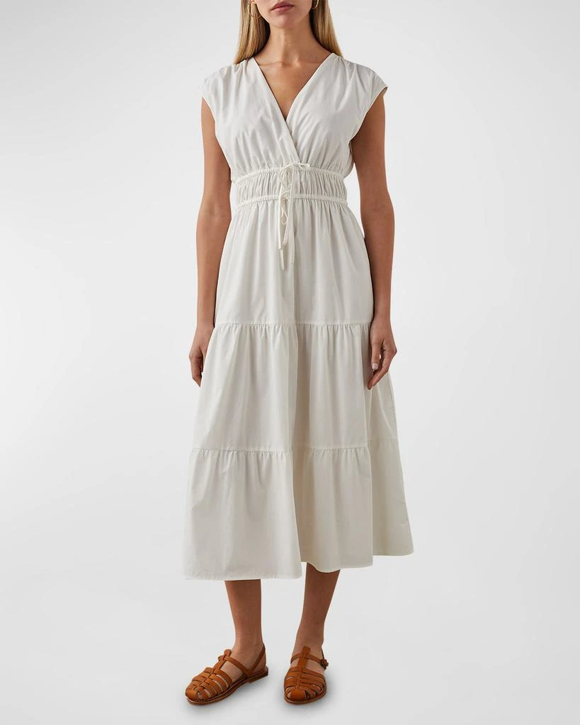 Rails Lucia Tiered Poplin Midi Dress 2