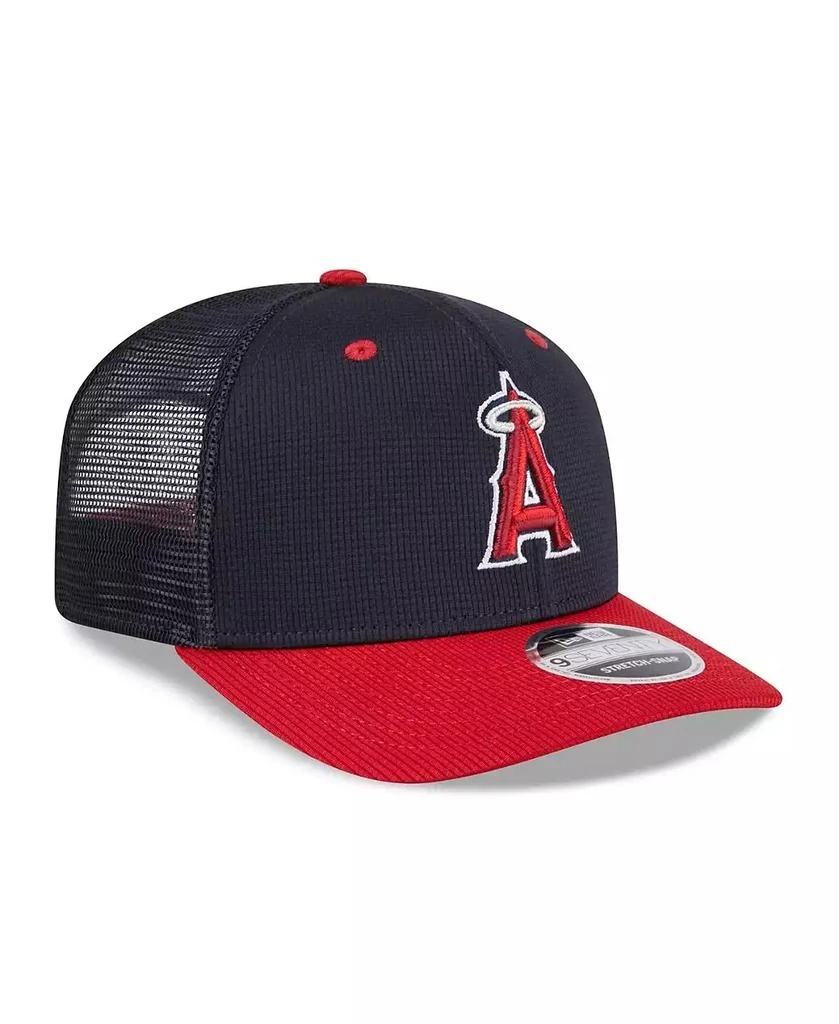 New Era Men's Navy/Red Los Angeles Angels 2025 Batting Practice 9SEVENTY Stretch-Snap Trucker Hat 5