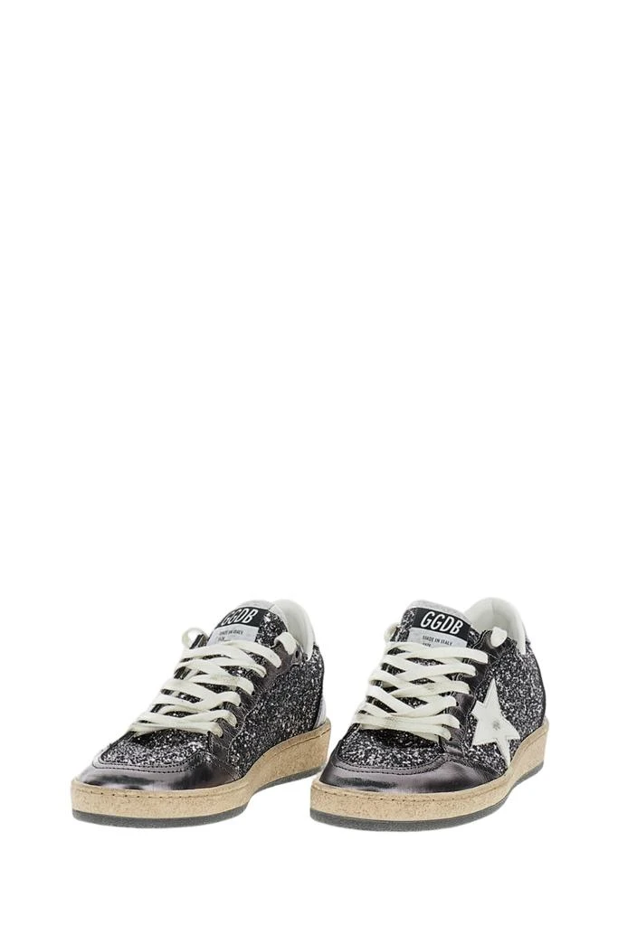 Golden Goose Ice Grey Ballstar Glitter Suede Sneaker 2