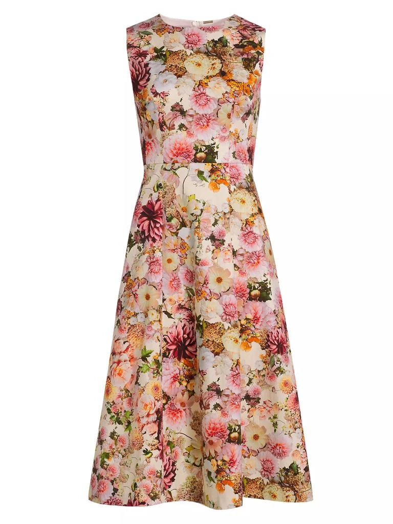 Adam Lippes Eloise Floral Cotton-Blend Midi-Dress 1