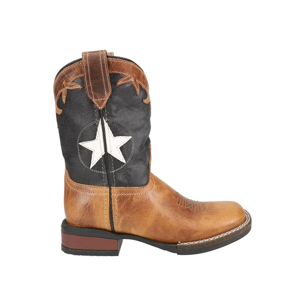 Roper Monterey Star Square Toe Cowboy Boots (Little Kid-Big Kid)