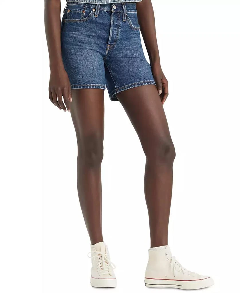 Levi's 501® Mid-Thigh High Rise Straight Fit Denim Shorts 1
