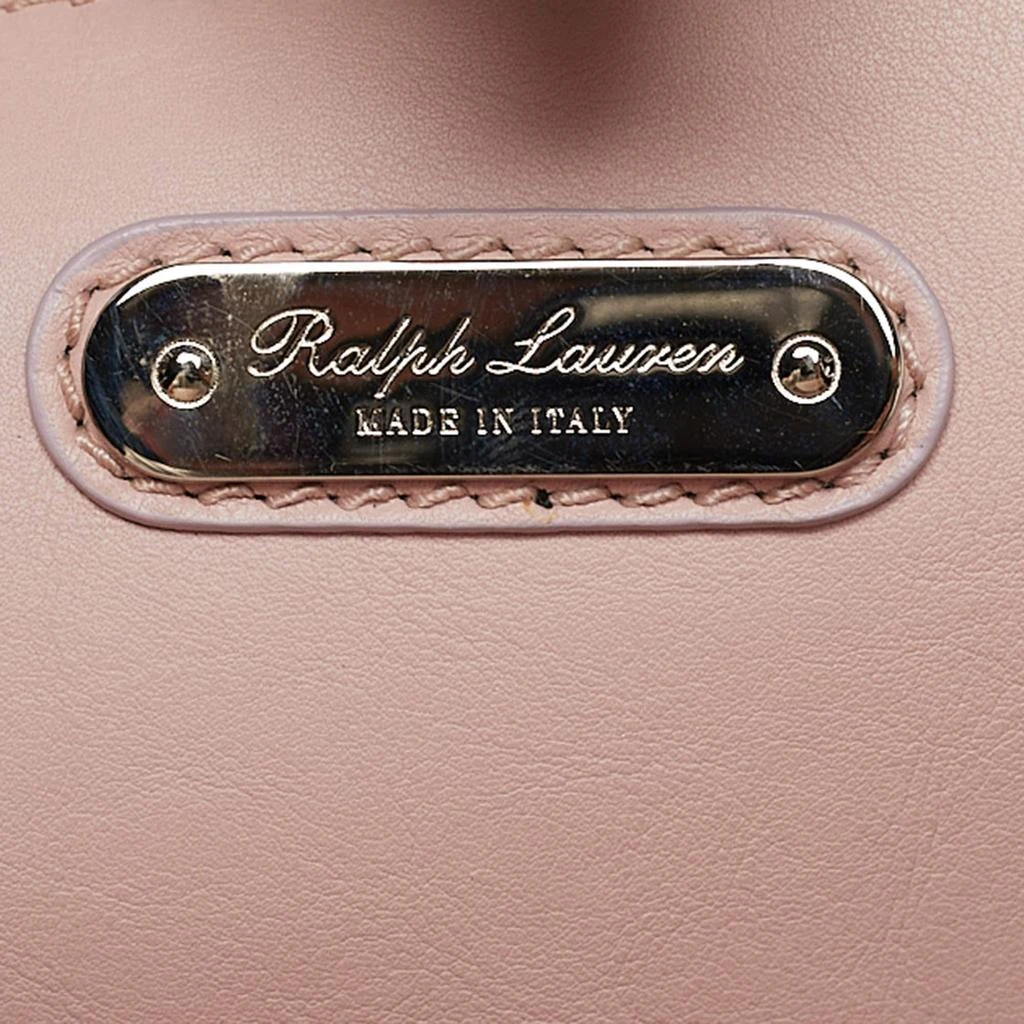 Ralph Lauren Ralph Lauren Light Pink Leather Soft Ricky 33 Tote 12