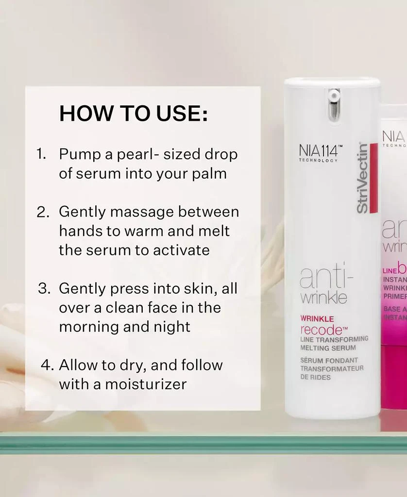StriVectin Anti-Wrinkle Wrinkle Recode Serum, 1-oz. 4