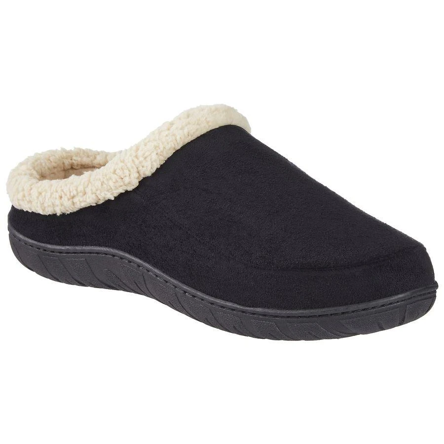 Totes Men's Hoodback Slippers Black 1
