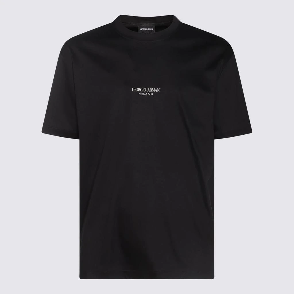 Giorgio Armani Giorgio Armani Black Cotton T-Shirt 1
