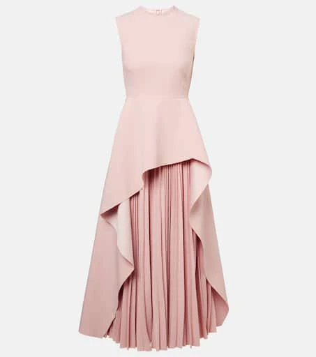 SOLACE LONDON Severny pleated layered midi dress - Dresses & Skirts - Free  Shipping - BeyondStyle