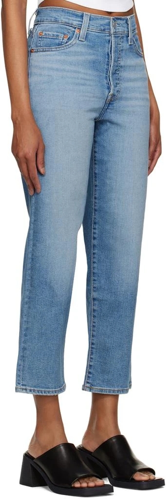 Levi's Indigo Ribcage Jeans 2