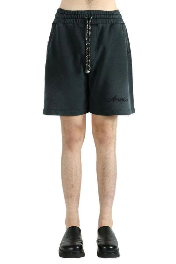 AMIRI Amiri Drawstring Logo Embroidered Panelled Shorts 2