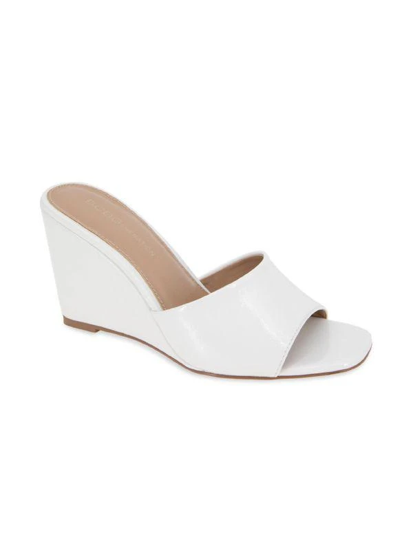 BCBG Giani Square Toe Wedge Sandals 2