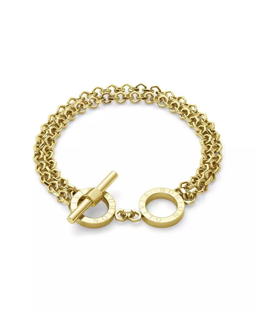 Olivia Burton Women
s Honeycomb Toggle Gold Plated Bracelet 1