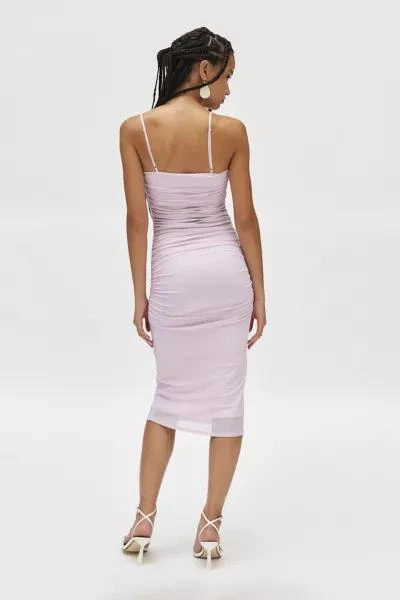 AFRM AFRM Miranda Illusion Mesh Shirred Bodycon Midi Dress 4