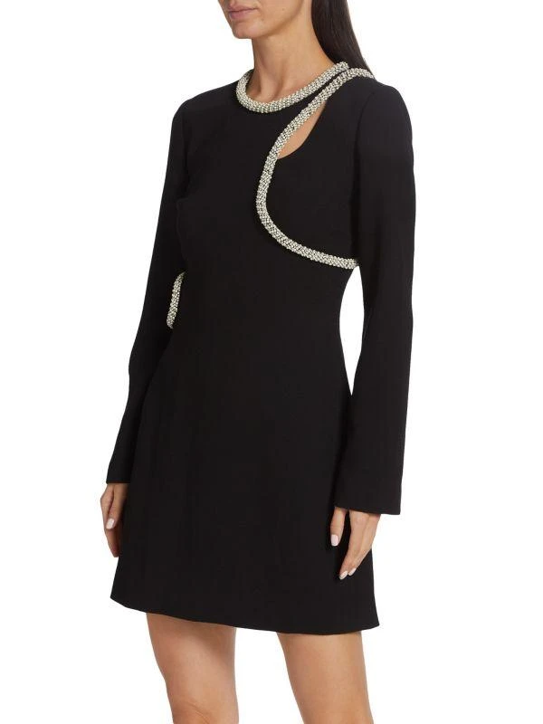 SIMKHAI Katharine Diamante-Embroidered Minidress 3